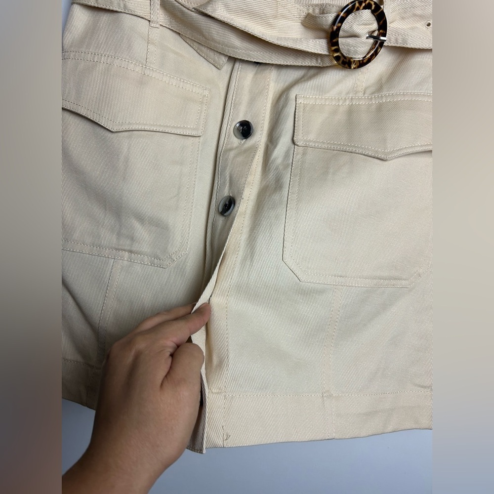 NWT Banana republic 10 Mini Skirt High rise Button Down Old Money office career - Picture 5 of 12
